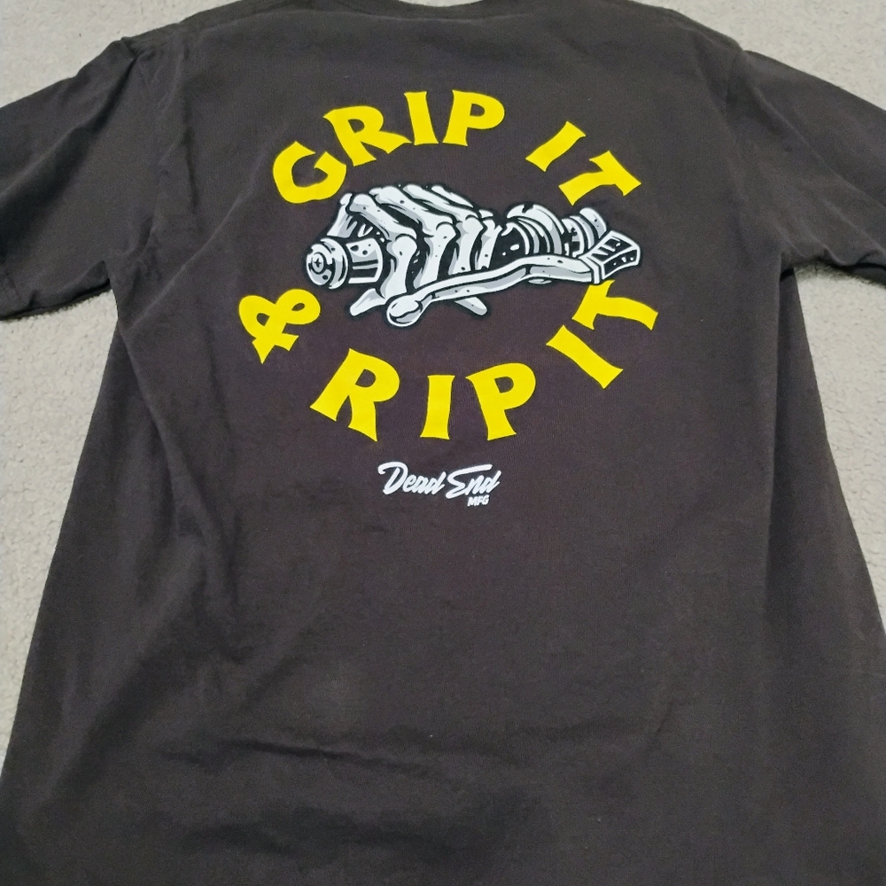 Brown last call co tee shirt